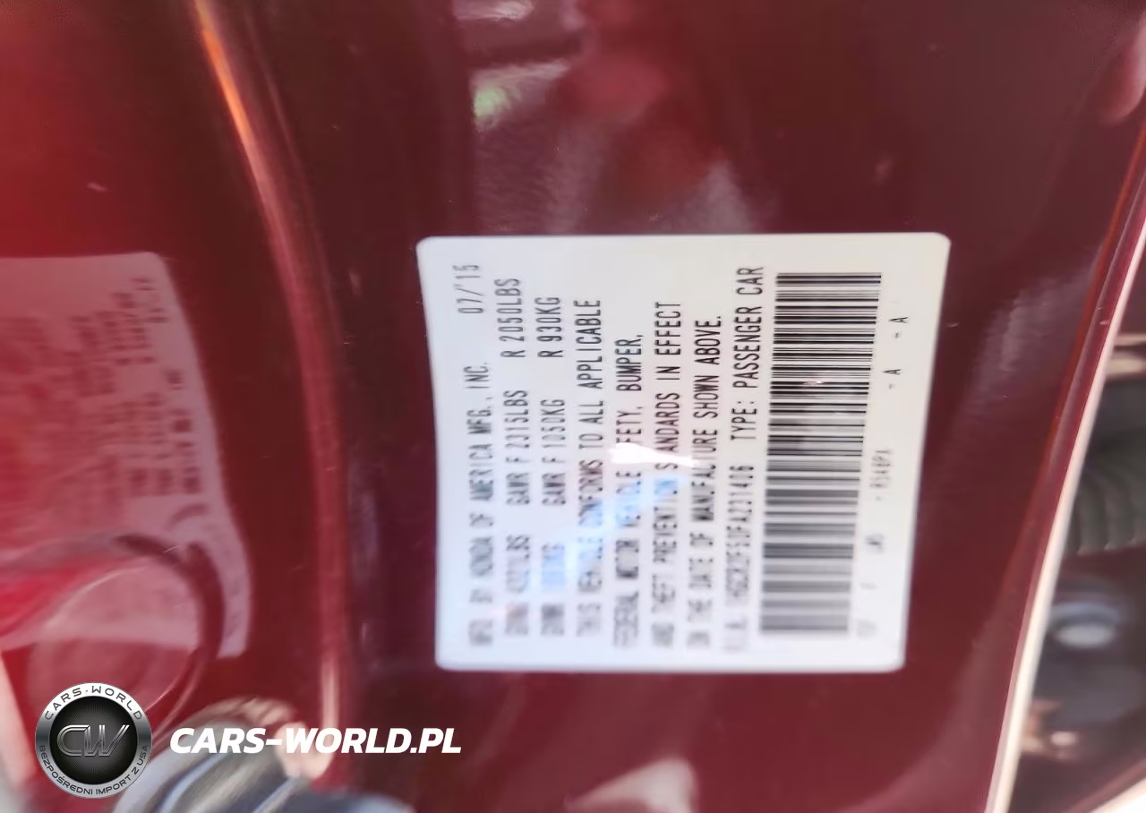 2015 Honda Accord Sport VIN:1HGCR2F50FA231406 - 13
