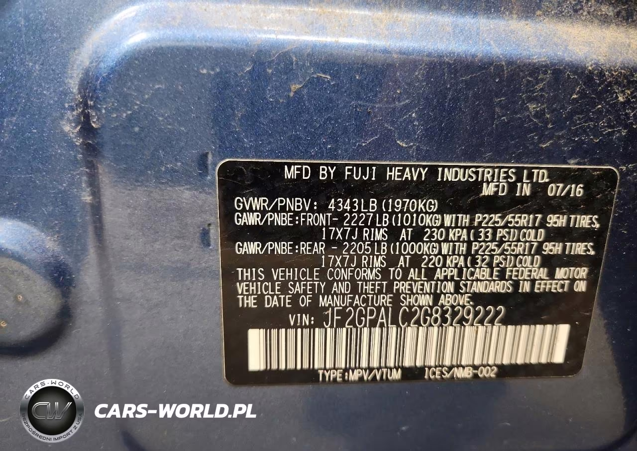 2016 Subaru Crosstrek Limited VIN:JF2GPALC2G8329222 - 13