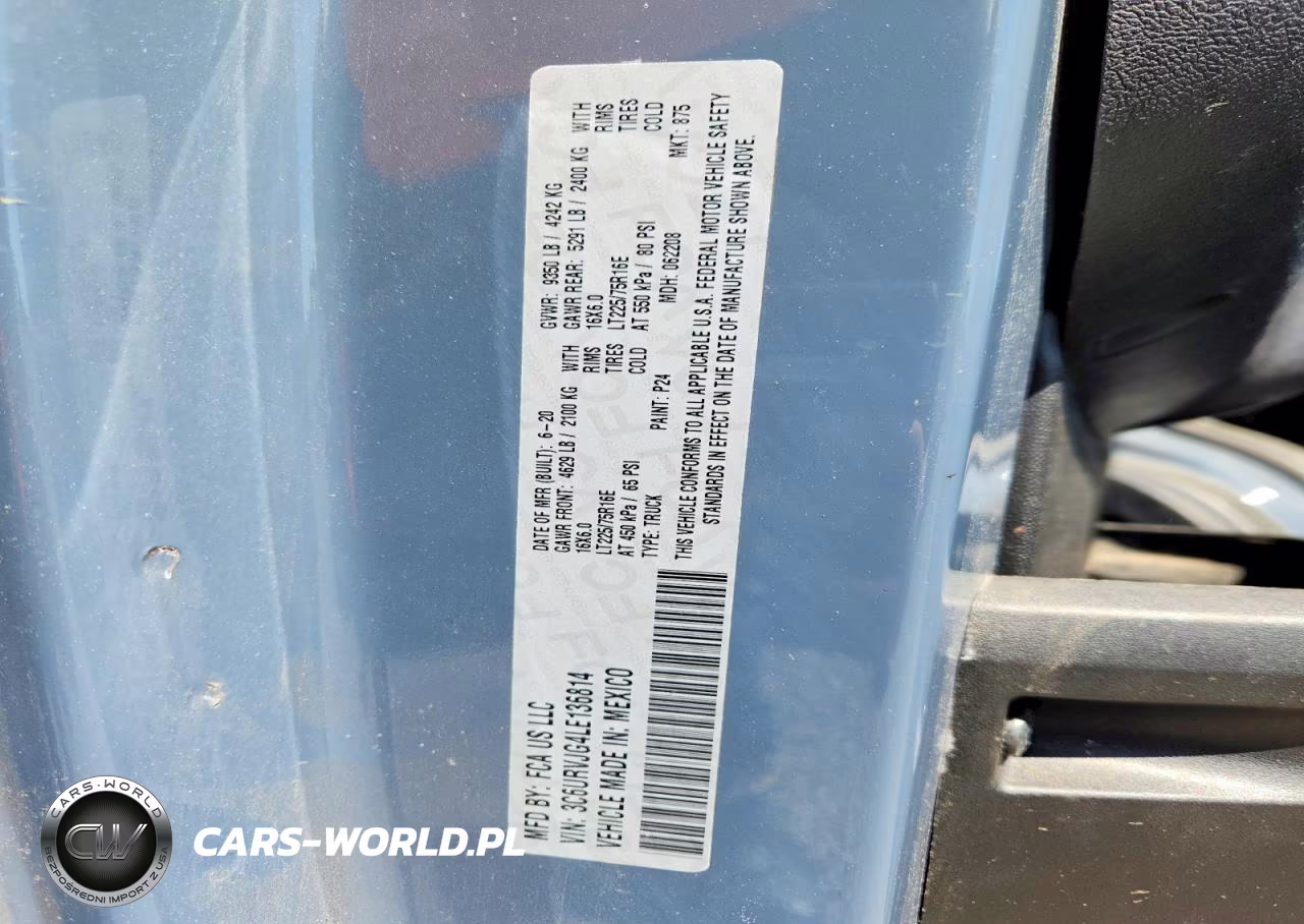 2020 Ram Promaster 3500 3500 High VIN:3C6URVJG4LE136814 - 14
