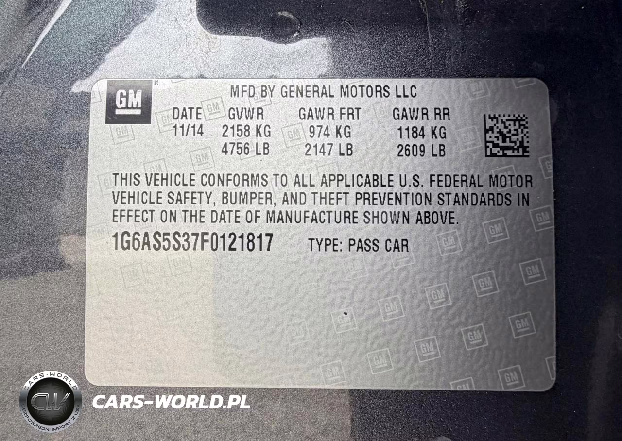 2015 Cadillac Cts Performance Collection VIN:1G6AS5S37F0121817 - 15