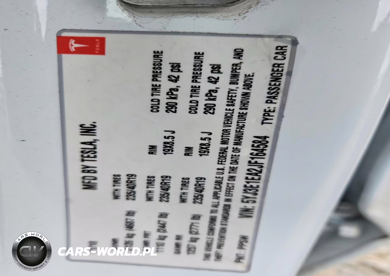 2018 Tesla Model 3 VIN:5YJ3E1EA2JF164584 - 13