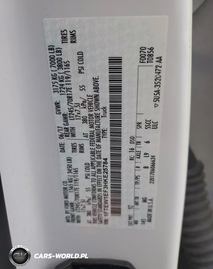 2017 Ford F150 Supercrew VIN:1FTEW1EF3HKE25784 - 12