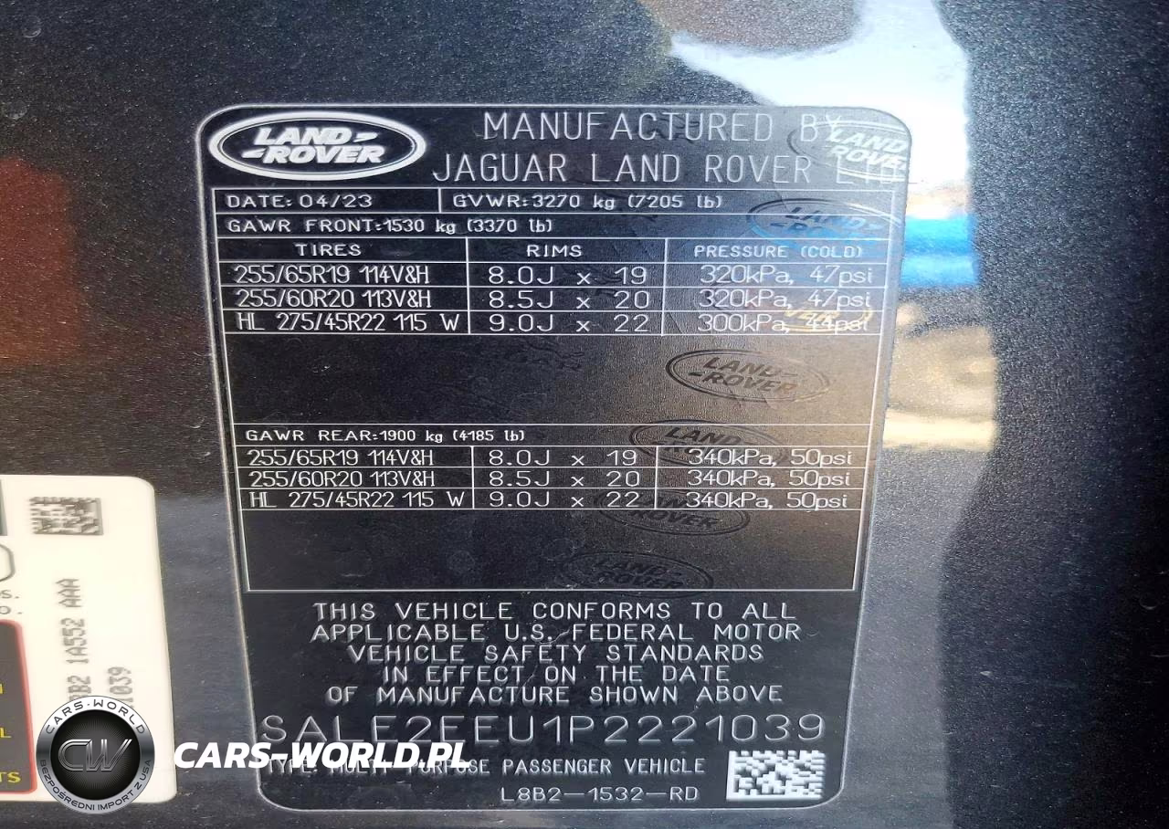 2023 Land Rover Defender 110 X-Dynamic Se VIN:SALE2EEU1P2221039 - 13