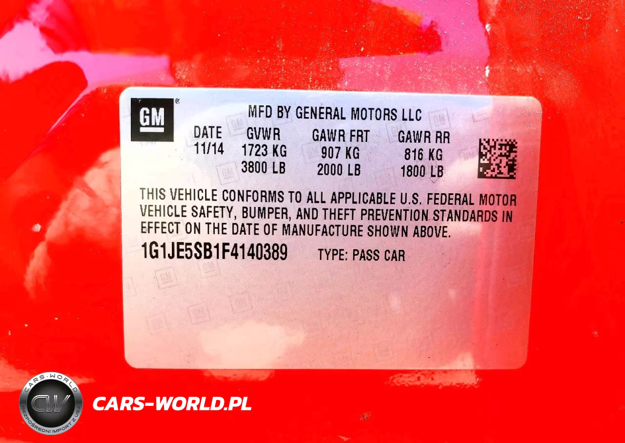 2015 Chevrolet Sonic Ltz VIN:1G1JE5SB1F4140389 - 13