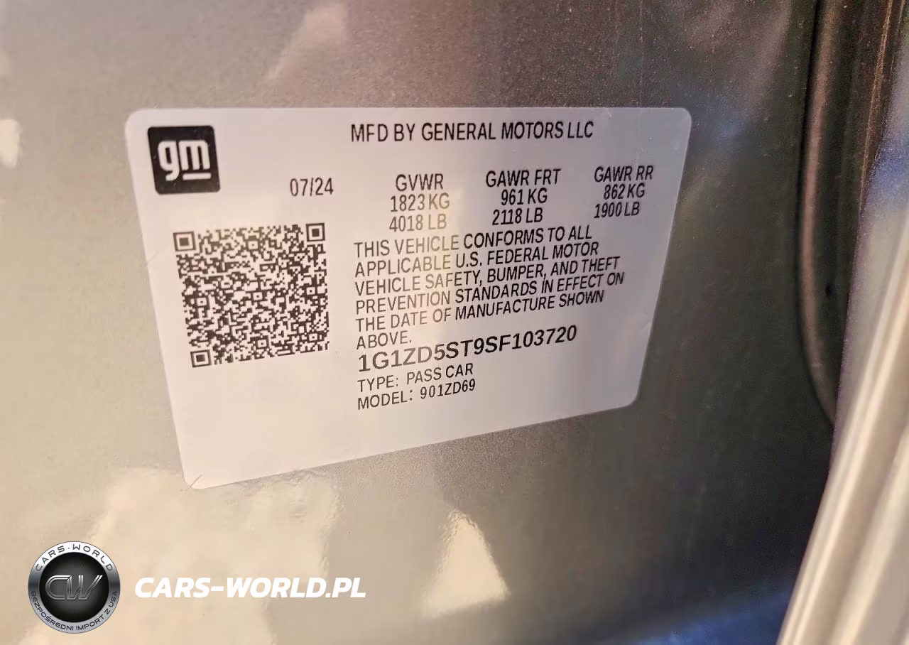 2025 Chevrolet Malibu Lt VIN:1G1ZD5ST9SF103720 - 13