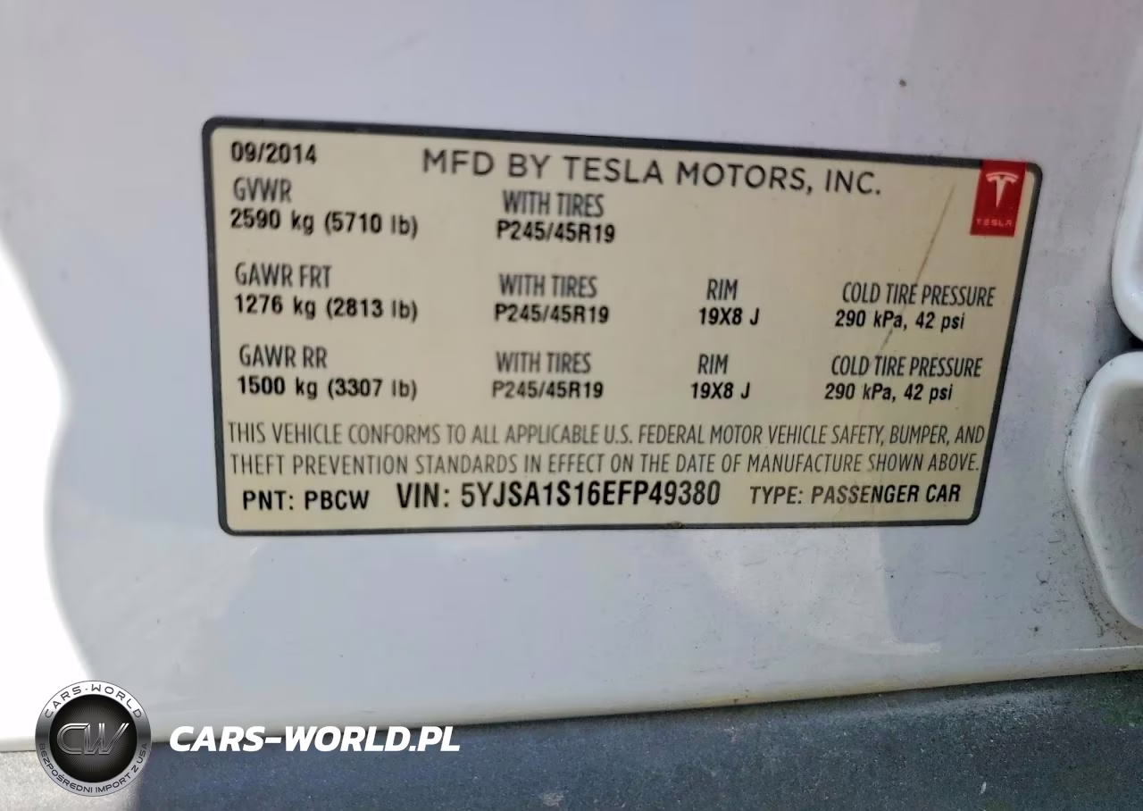 2014 Tesla Model S VIN:5YJSA1S16EFP49380 - 12
