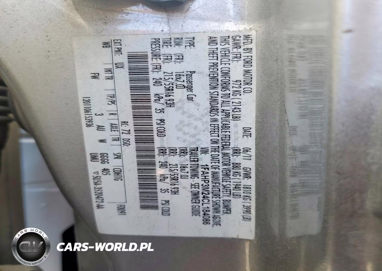 2012 Ford Focus Sel VIN:1FAHP3M24CL184086 - 14