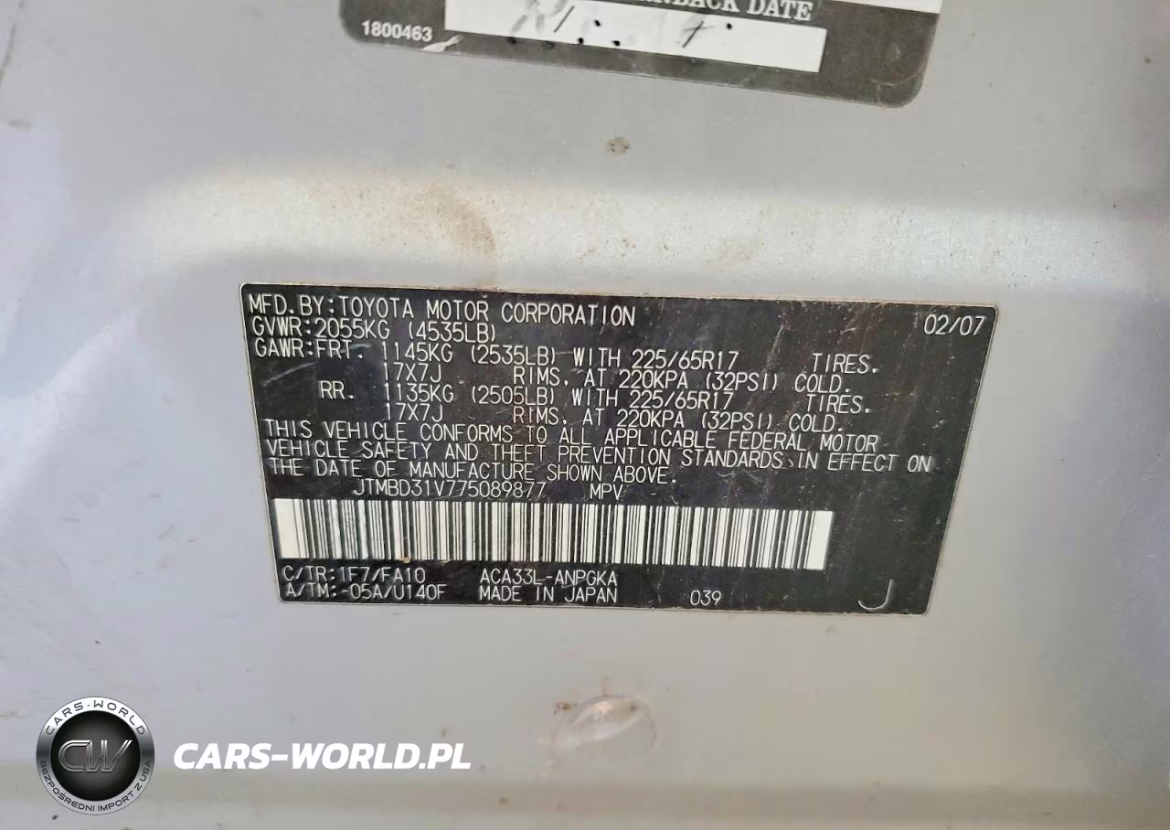 2007 Toyota Rav4 Limited VIN:JTMBD31V775089877 - 13
