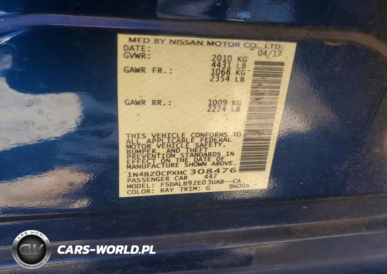 2017 Nissan Leaf S VIN:1N4BZ0CPXHC308476 - 12