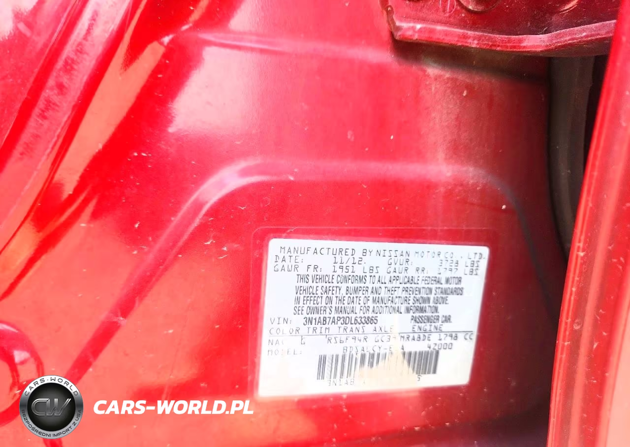 2013 Nissan Sentra S VIN:3N1AB7AP3DL633865 - 12