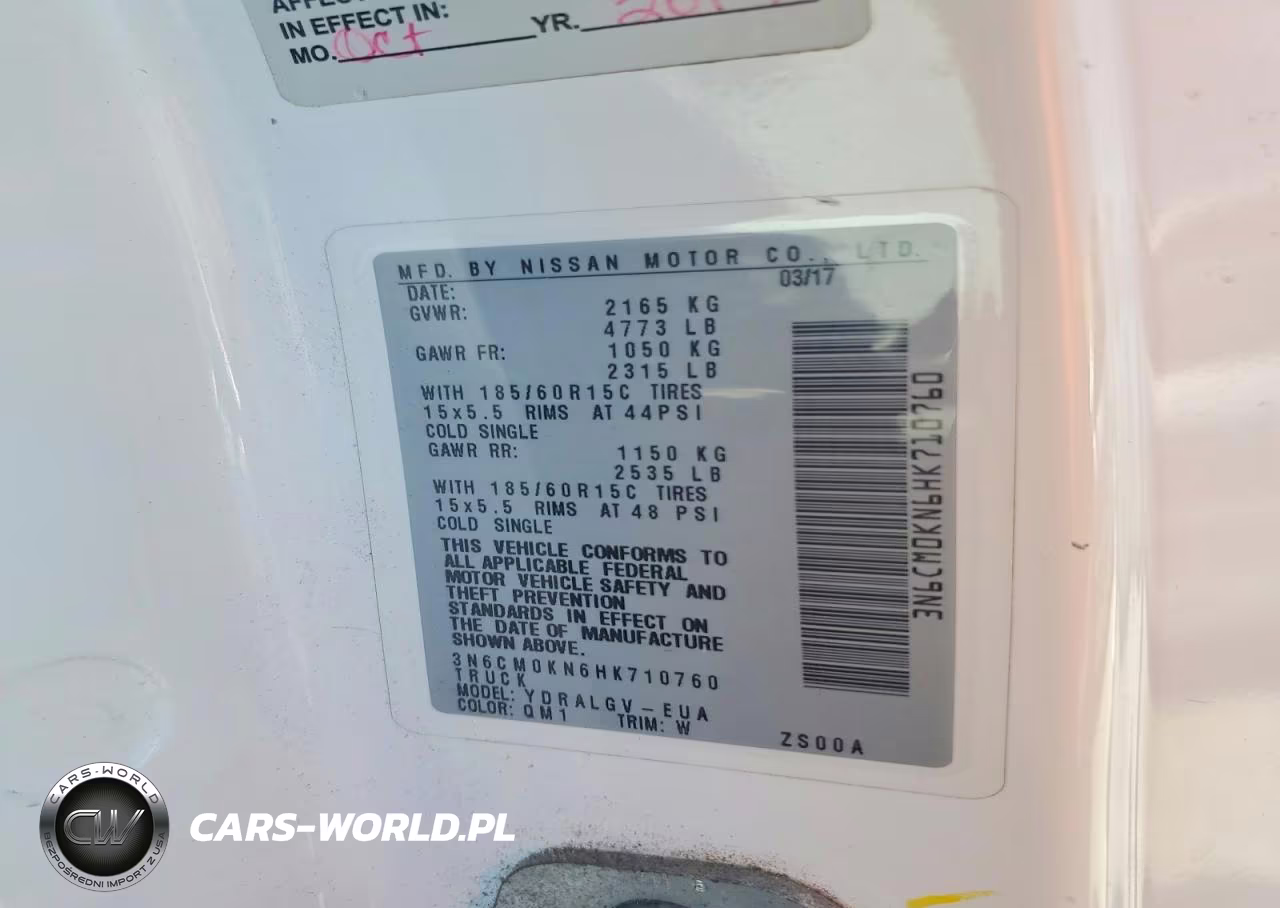 2017 Nissan Nv200 Sv VIN:3N6CM0KN6HK710760 - 13