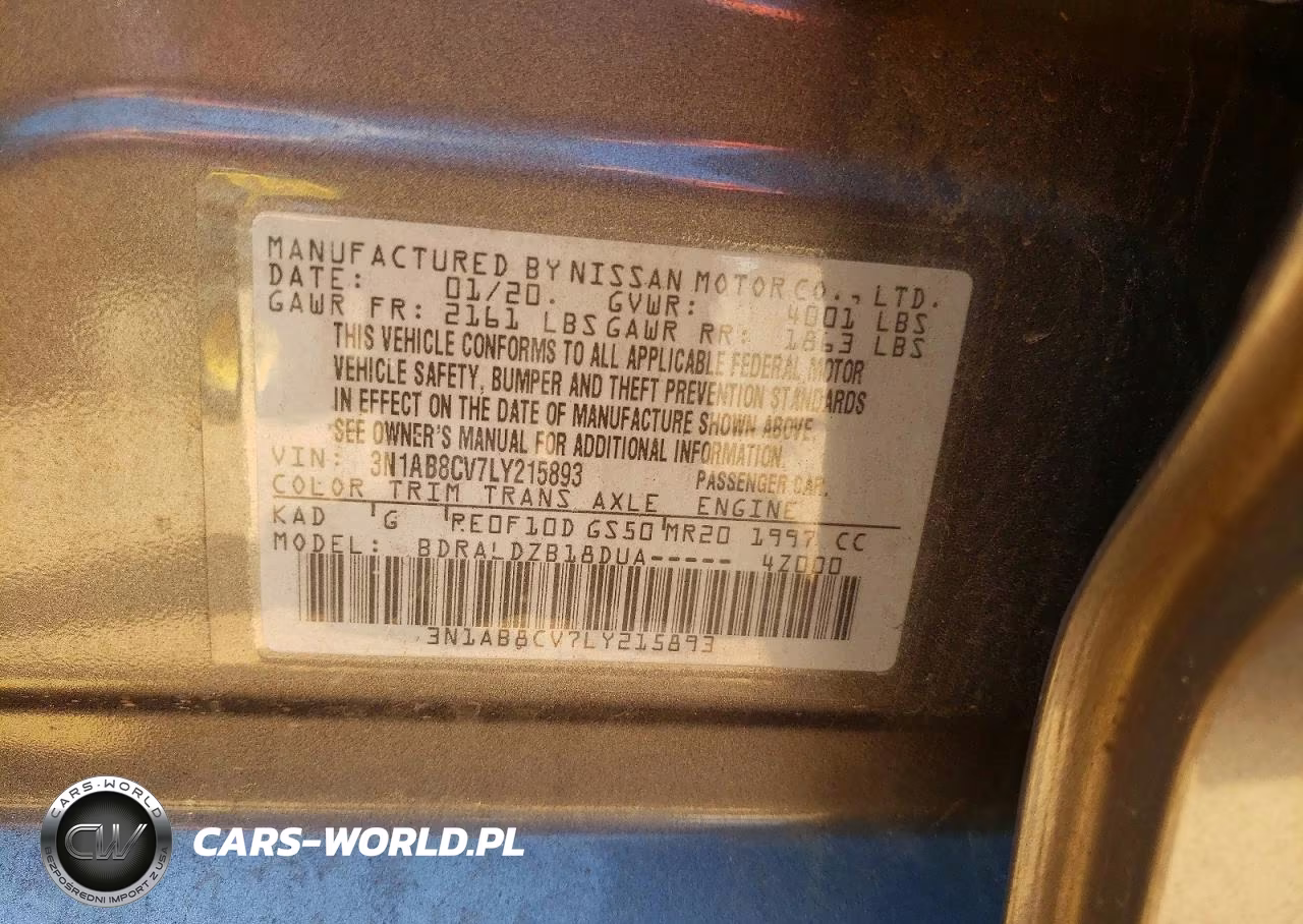 2020 Nissan Sentra Sv VIN:3N1AB8CV7LY215893 - 12
