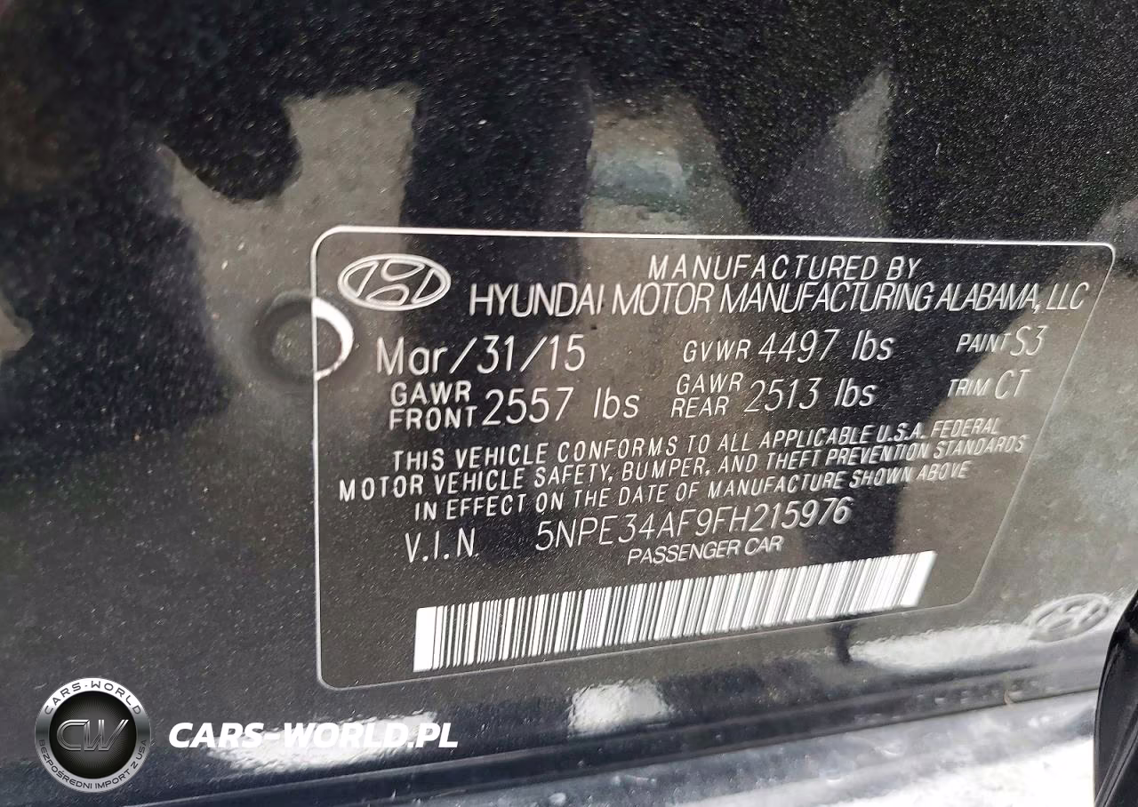 2015 Hyundai Sonata Sport VIN:5NPE34AF9FH215976 - 13