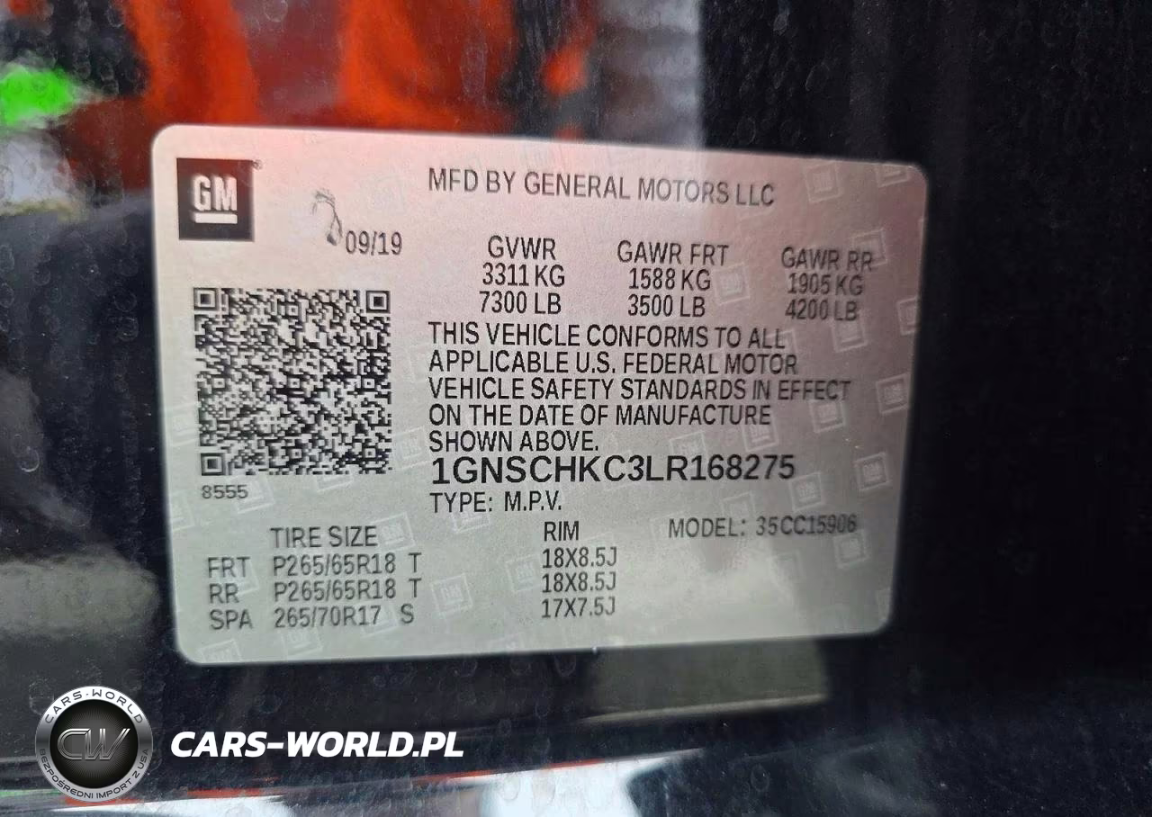 2020 Chevrolet Suburban C1500 Lt VIN:1GNSCHKC3LR168275 - 10