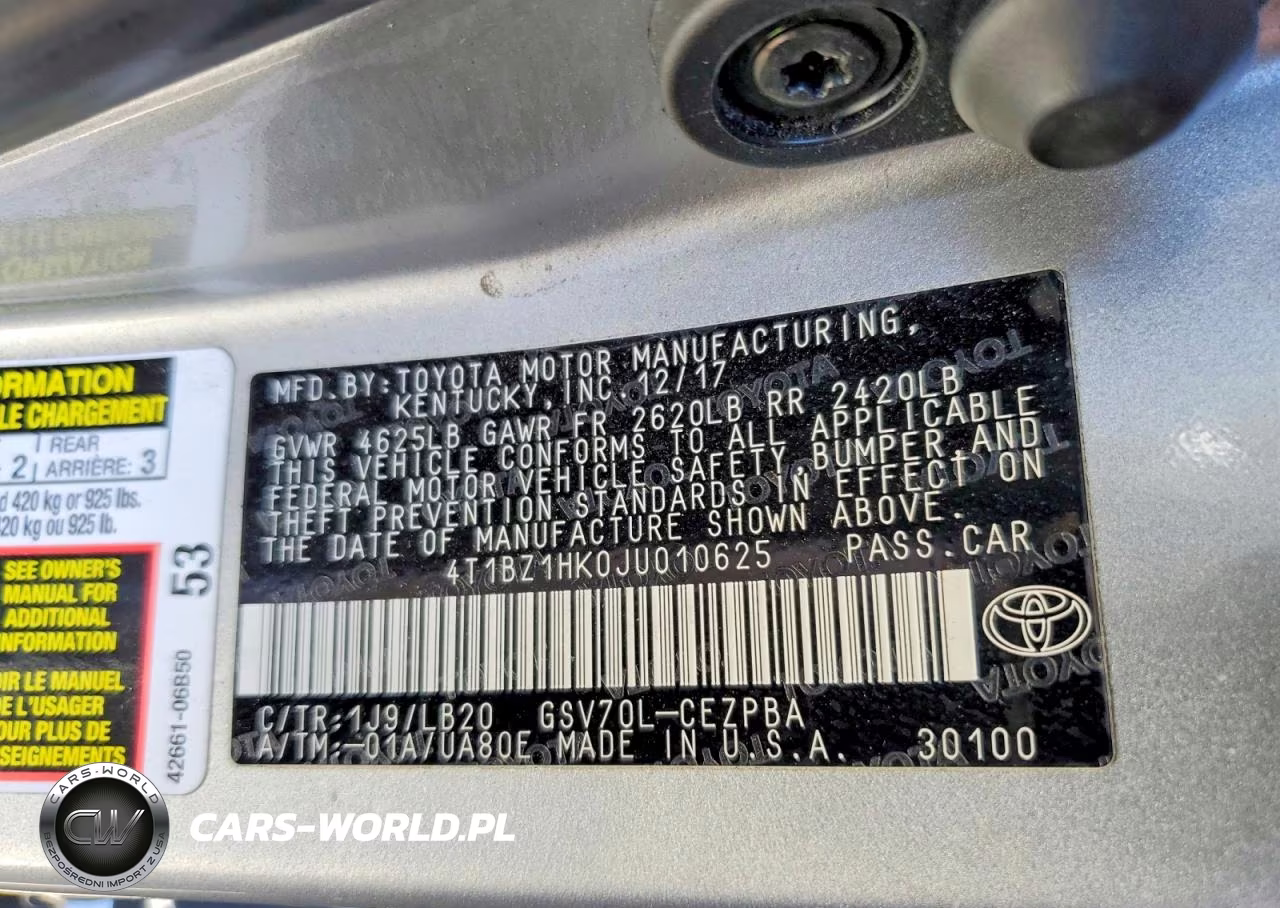2018 Toyota Camry Xse V6 VIN:4T1BZ1HK0JU010625 - 12