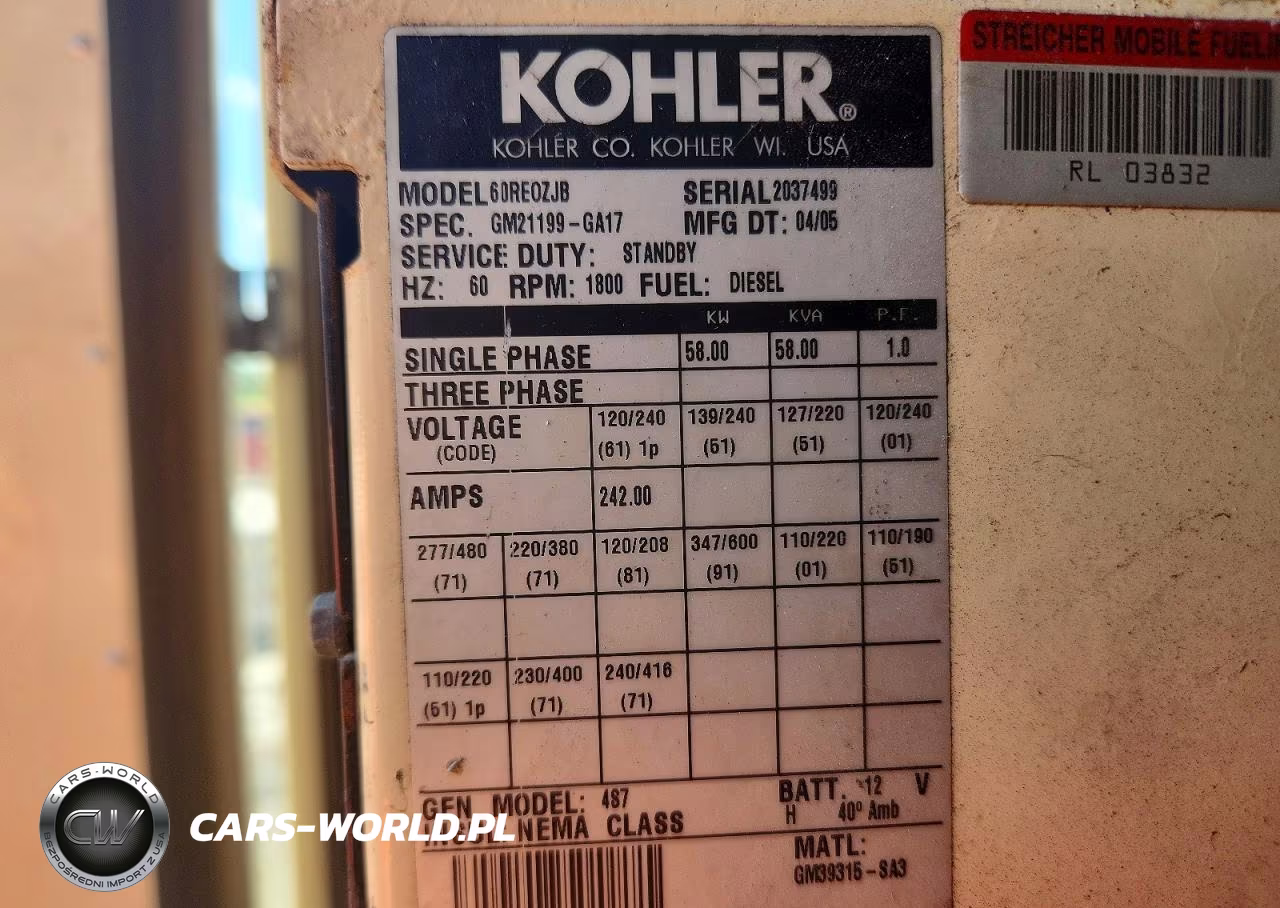 2005 Kohler Industrial VIN:1S9ST132851910149 - 10