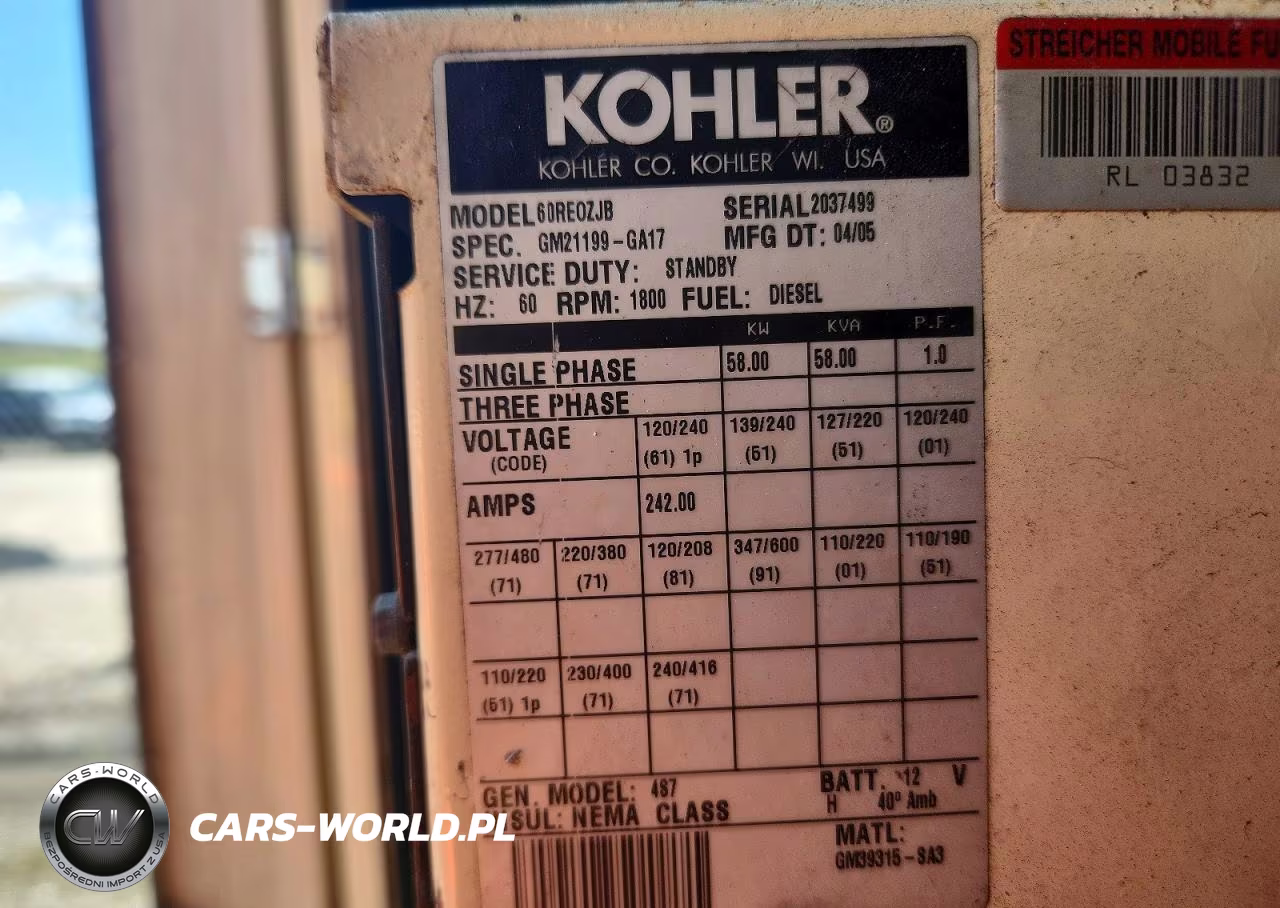 2005 Kohler Industrial VIN:1S9ST132851910149 - 9