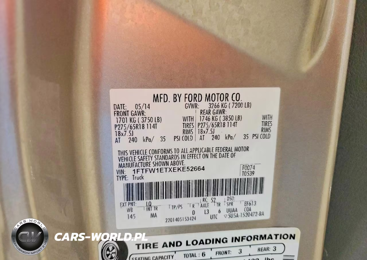 2014 Ford F150 Supercrew VIN:1FTFW1ETXEKE52664 - 12