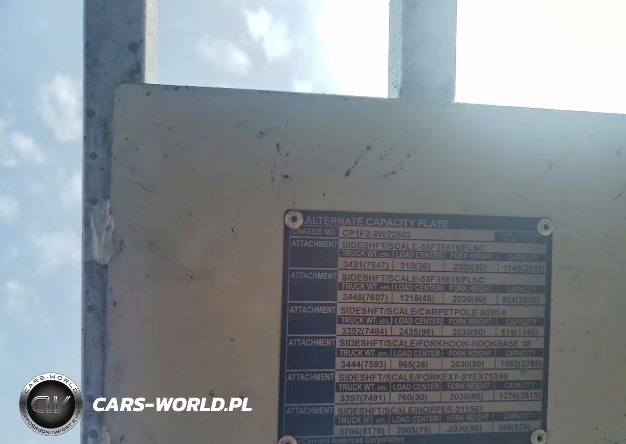2016 Unicariers Forklift Industrial VIN:CP1F29W22863 - 10