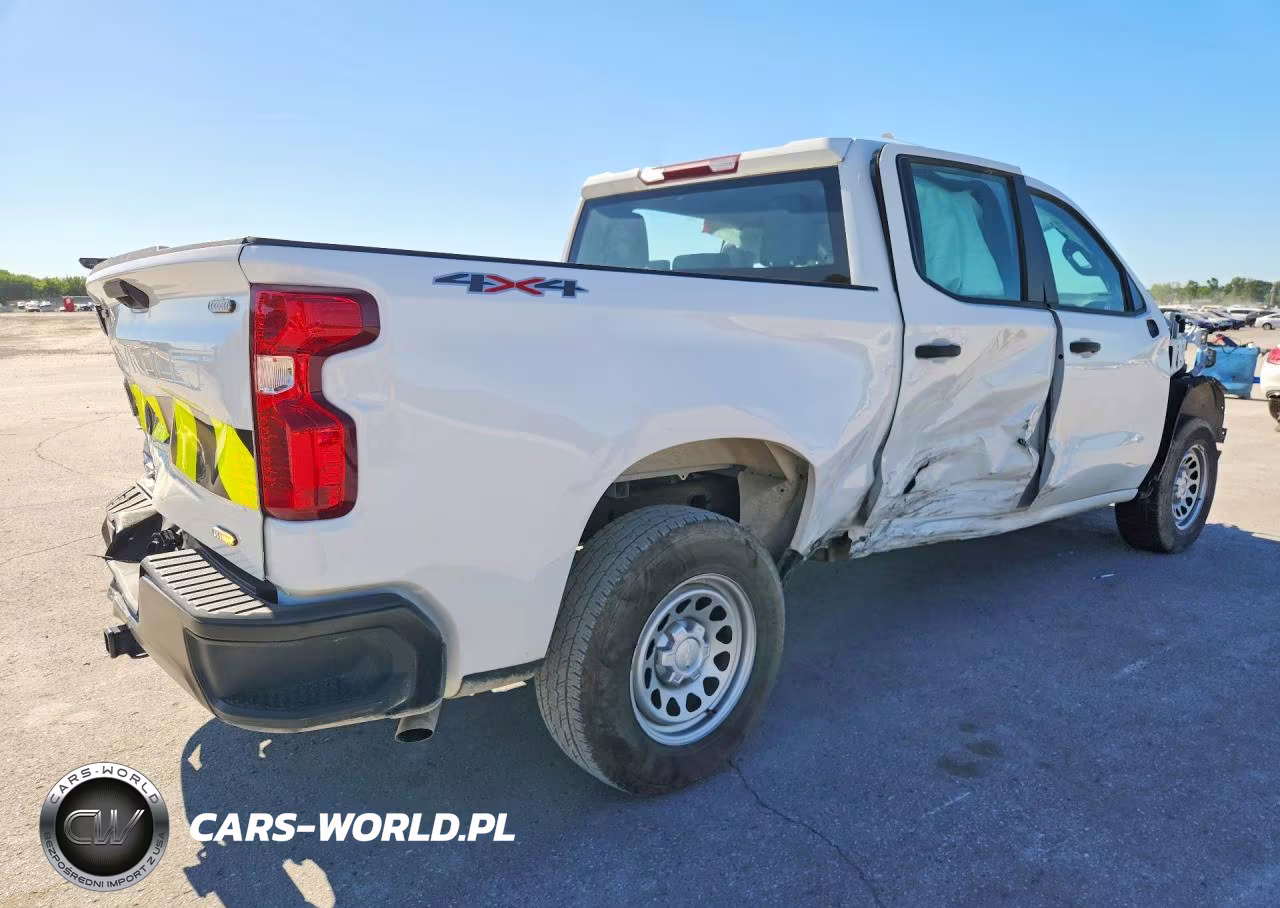 2023 Chevrolet Silverado K1500 4Wd 2.7L 4C Yl VIN:1GCPDAEK0PZ293889 - 3