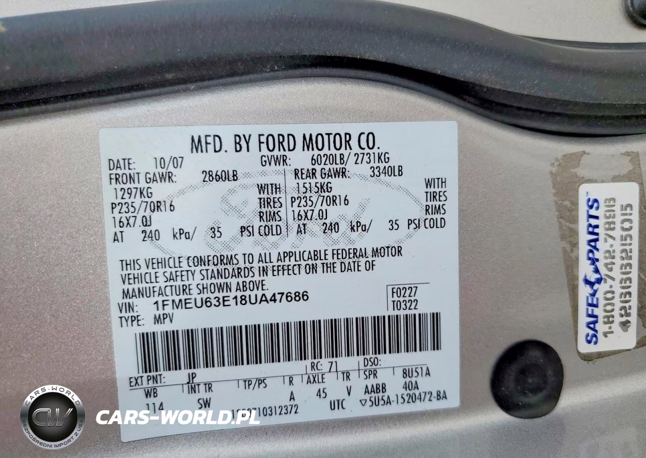2008 Ford Explorer Xlt VIN:1FMEU63E18UA47686 - 13