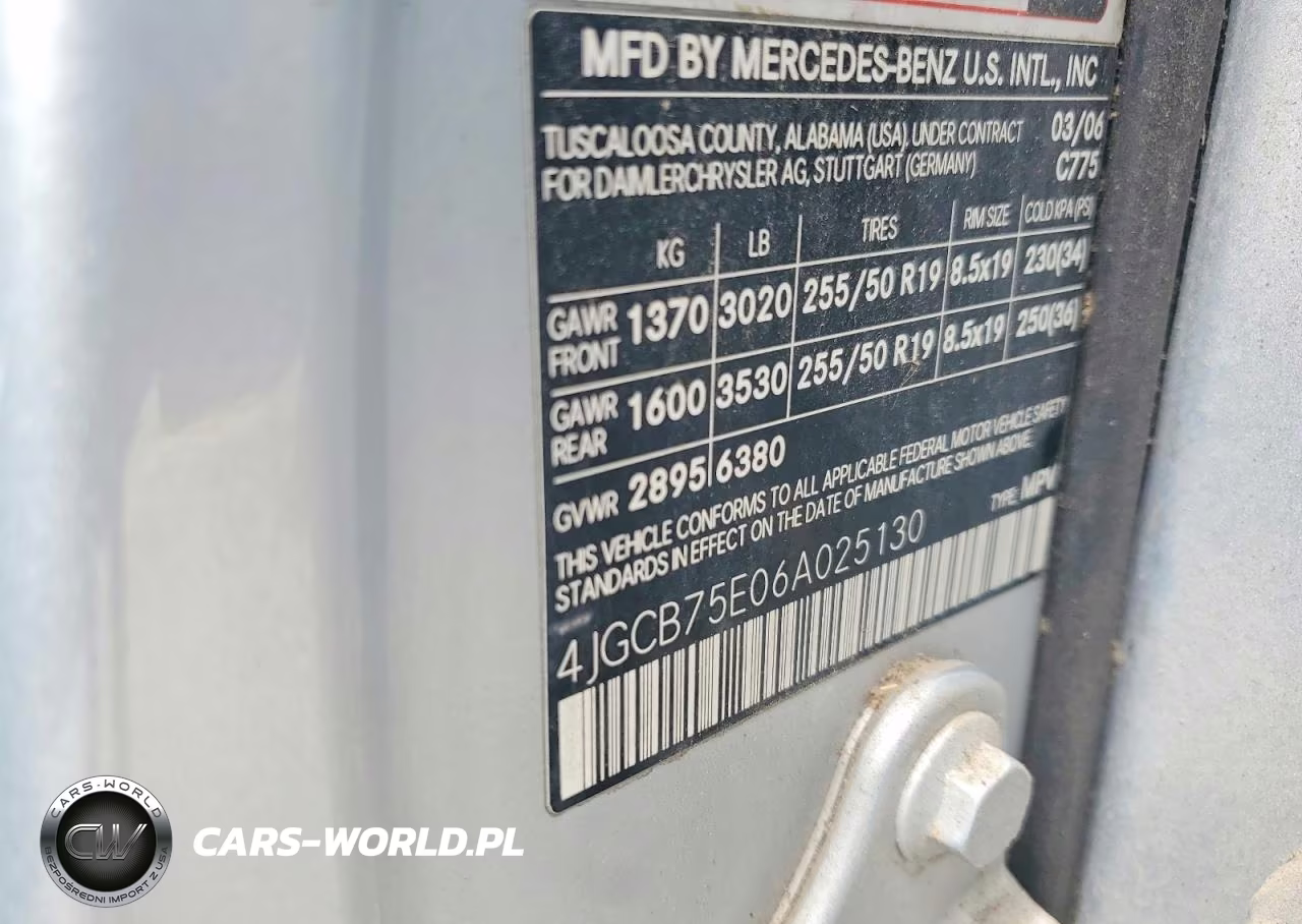 2006 Mercedes-Benz R 500 VIN:4JGCB75E06A025130 - 13