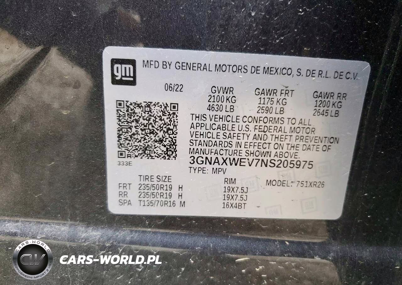 2022 Chevrolet Equinox Rs VIN:3GNAXWEV7NS205975 - 13