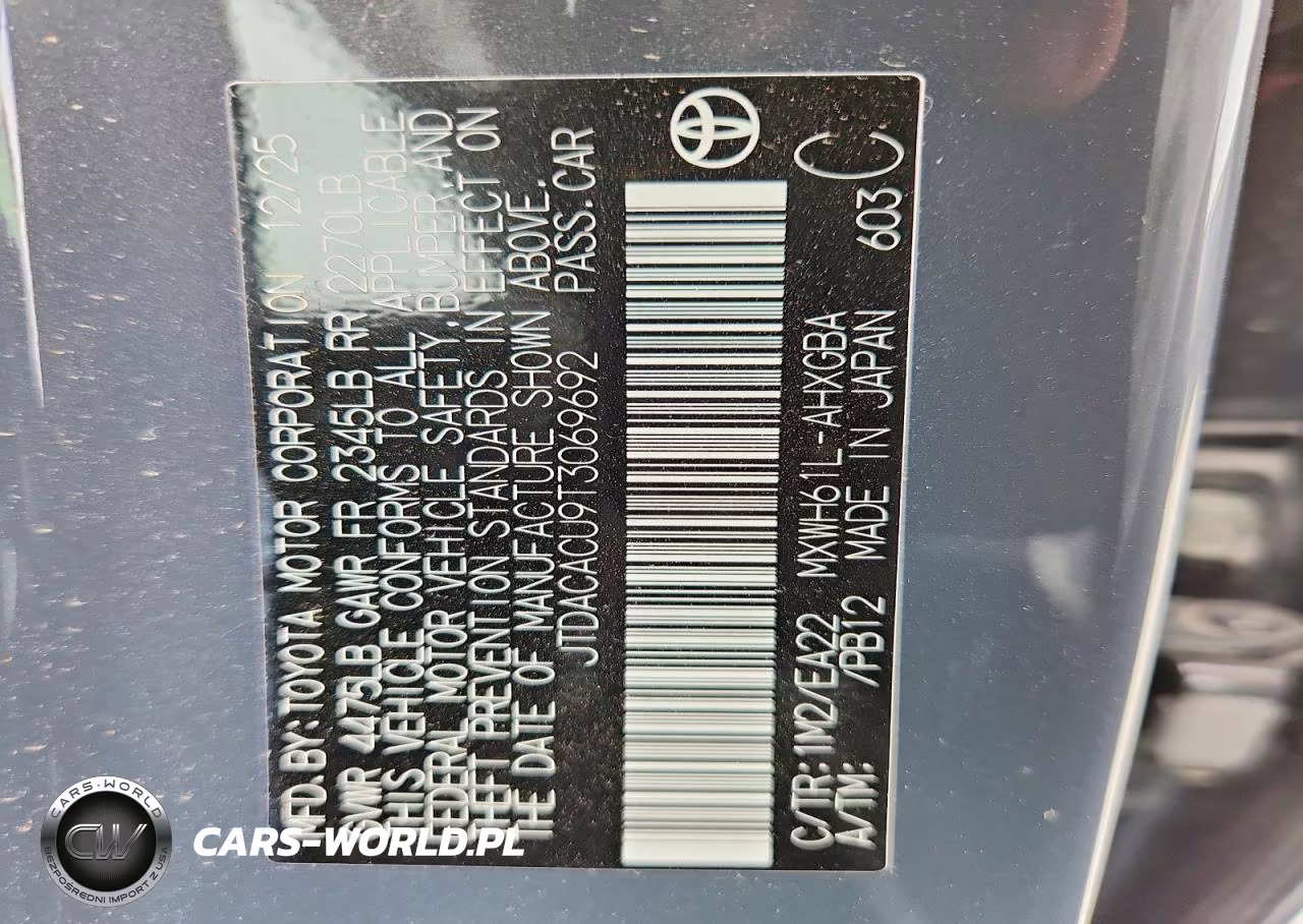 2026 Toyota Prius Plug-In Hybrid Xse VIN:JTDACACU9T3069692 - 12