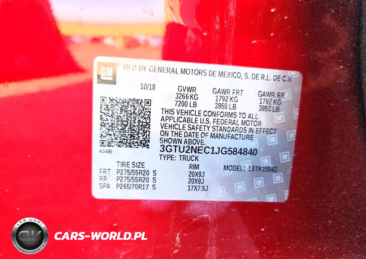 2018 GMC Sierra K1500 Slt VIN:3GTU2NEC1JG584840 - 12