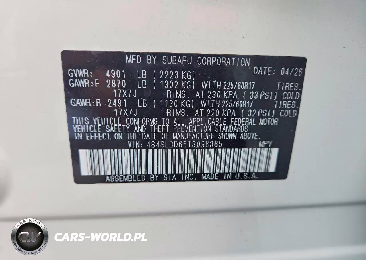 2026 Subaru Forester Premium VIN:4S4SLDD66T3096365 - 13