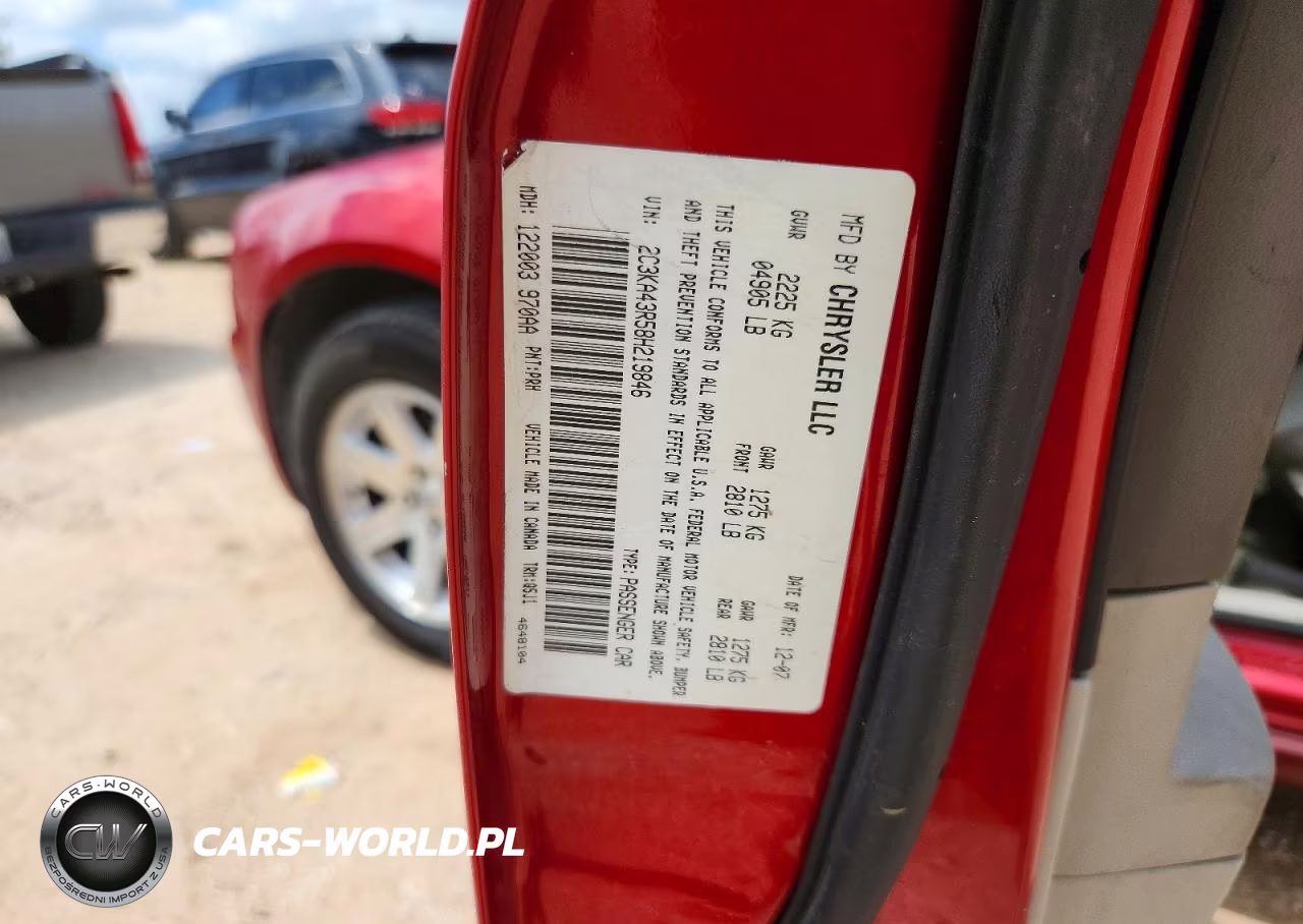 2008 Chrysler 300 Lx VIN:2C3KA43R58H219846 - 12
