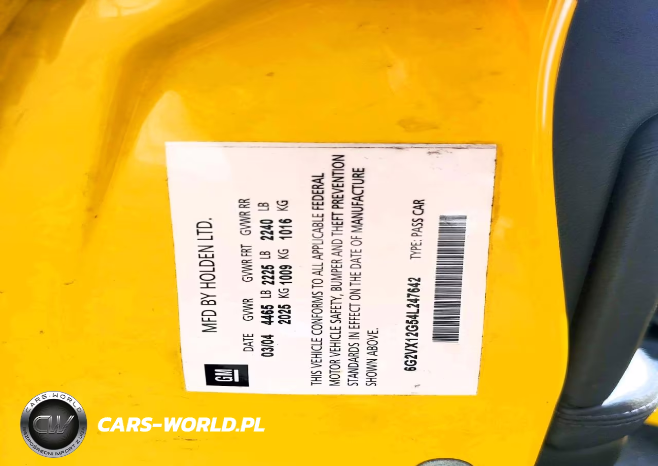 2004 Pontiac Gto VIN:6G2VX12G54L247642 - 12
