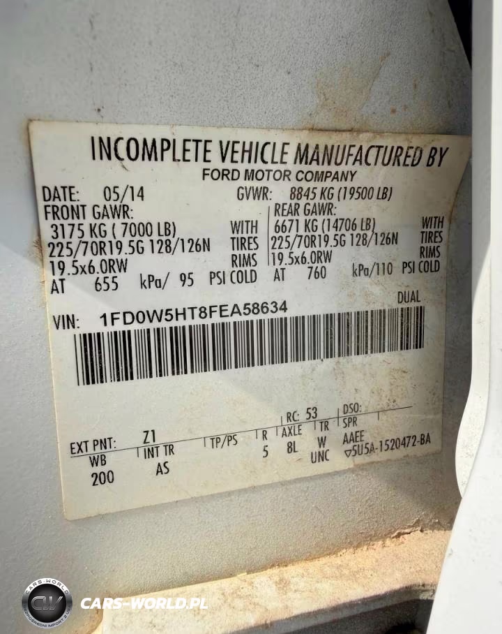 2015 Ford F550 Super Duty VIN:1FD0W5HT8FEA58634 - 10