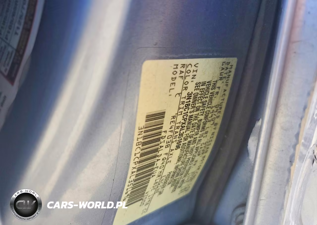 2010 Nissan Versa 1.8 S VIN:3N1BC1CPXAL351696 - 12