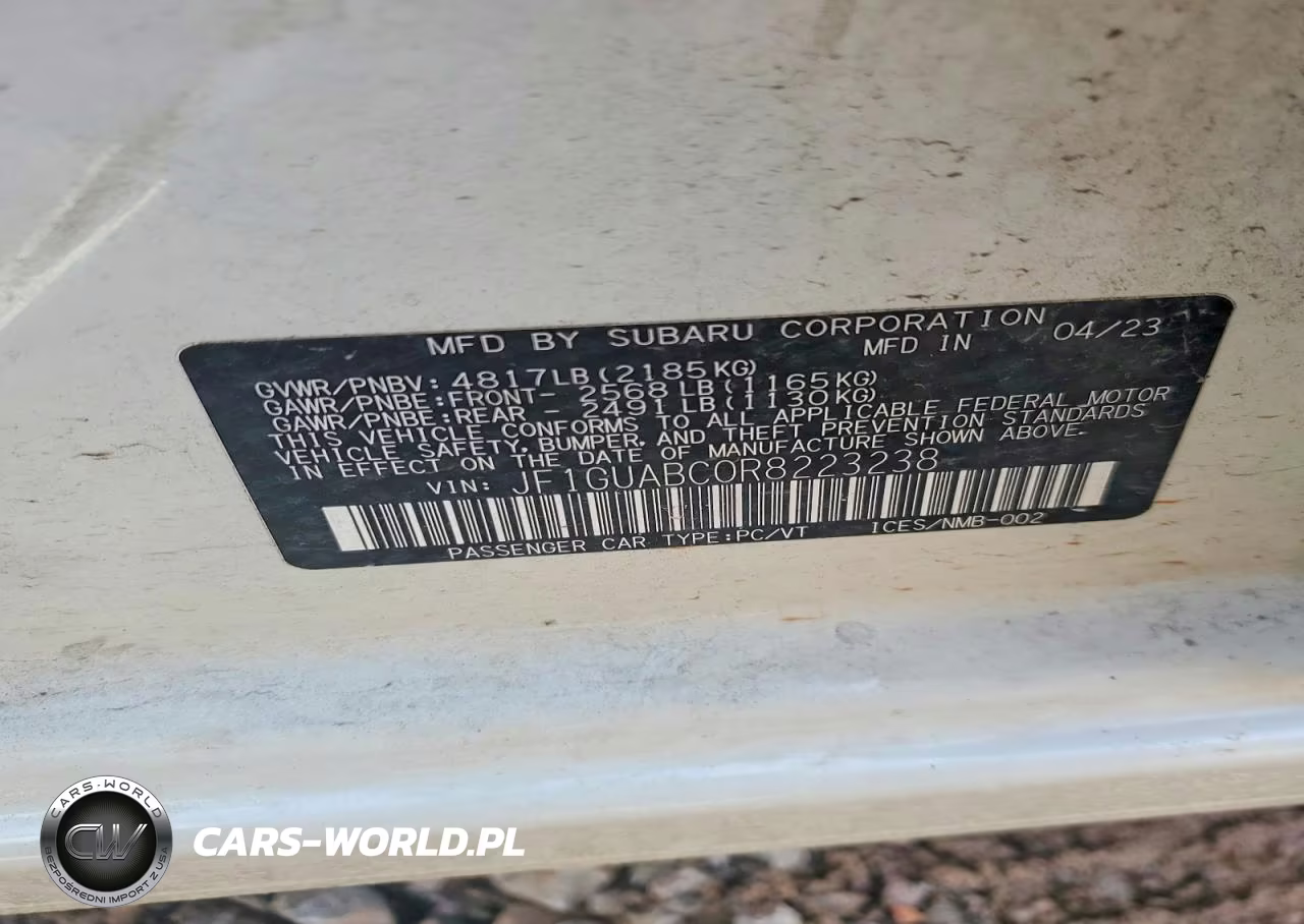 2024 Subaru Impreza VIN:JF1GUABC0R8223238 - 13