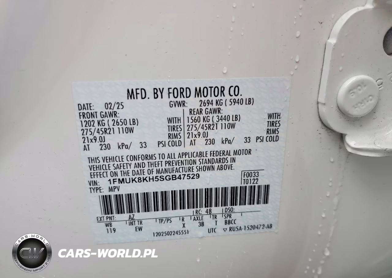 2025 Ford Explorer St-Line VIN:1FMUK8KH5SGB47529 - 13