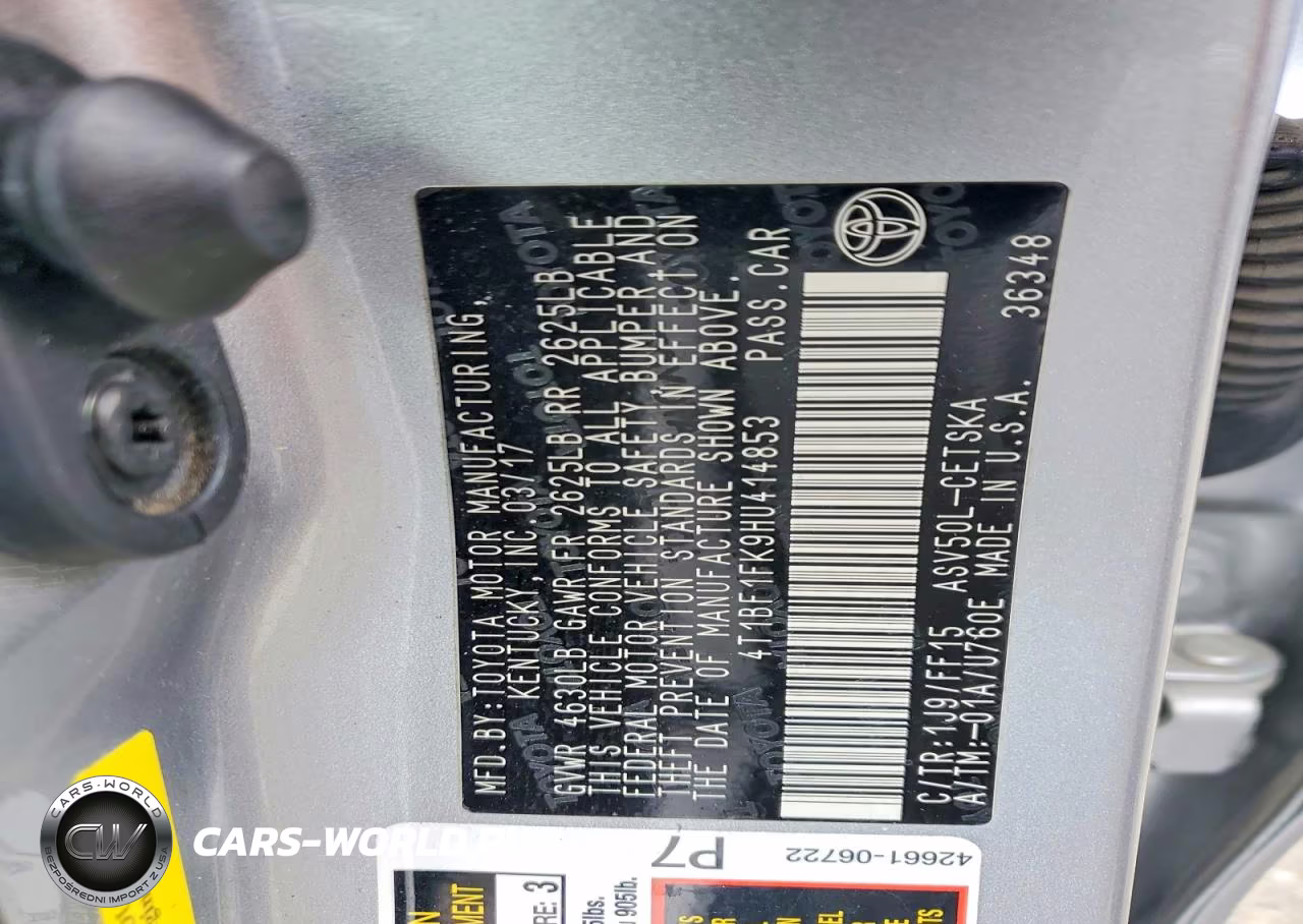 2017 Toyota Camry Se VIN:4T1BF1FK9HU414853 - 13