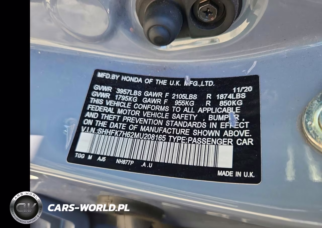 2021 Honda Civic Ex VIN:SHHFK7H62MU208165 - 12