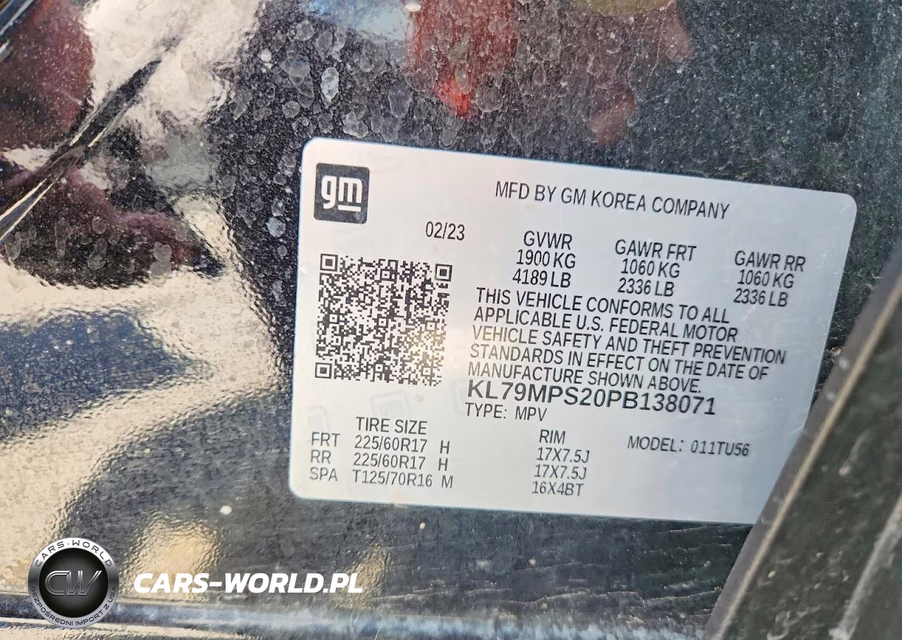 2023 Chevrolet Trailblazer Lt VIN:KL79MPS20PB138071 - 13