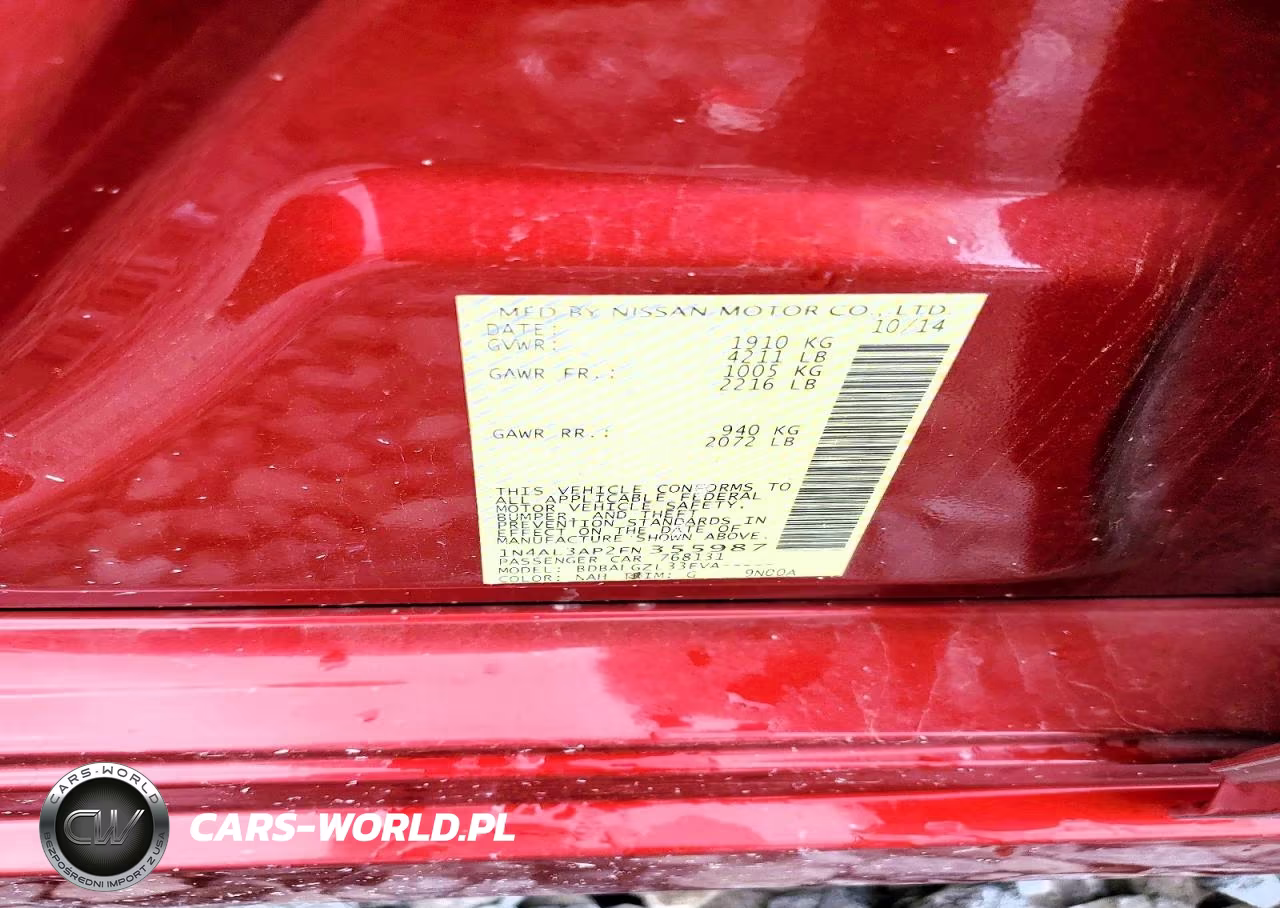 2015 Nissan Altima 2.5 S VIN:1N4AL3AP2FN355987 - 12