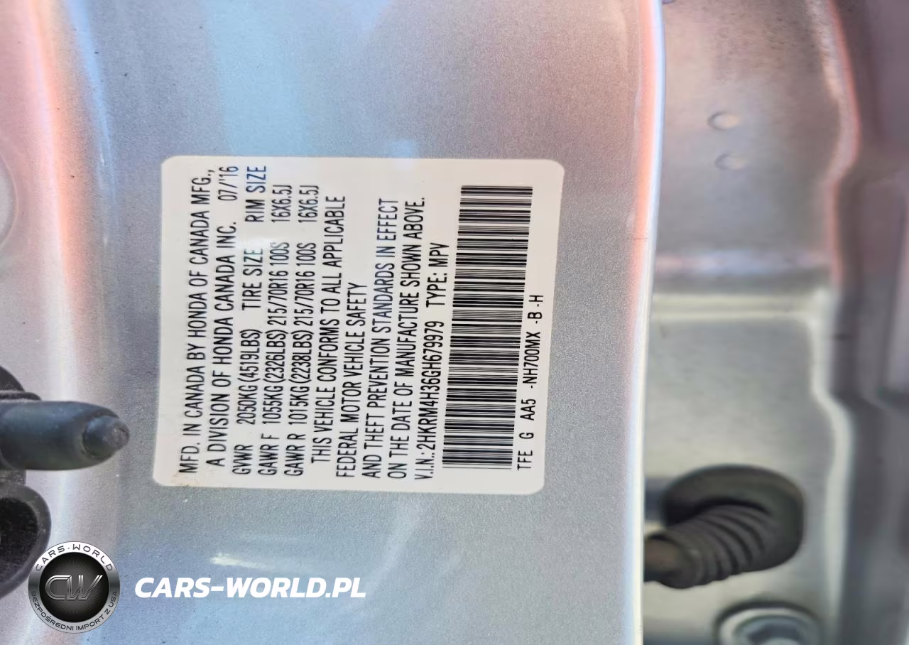 2016 Honda Cr-V Lx VIN:2HKRM4H36GH679979 - 13