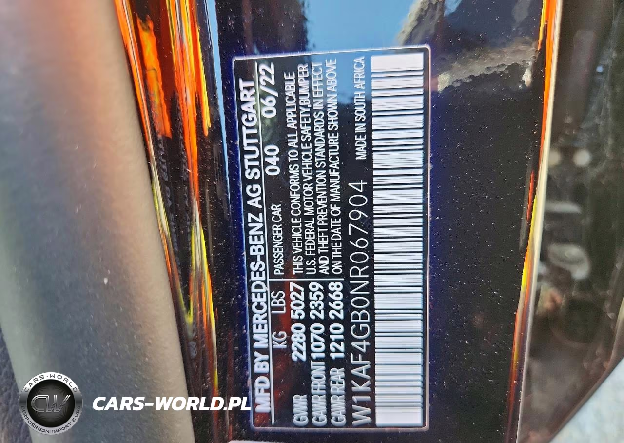2022 Mercedes-Benz C 300 VIN:W1KAF4GB0NR067904 - 12