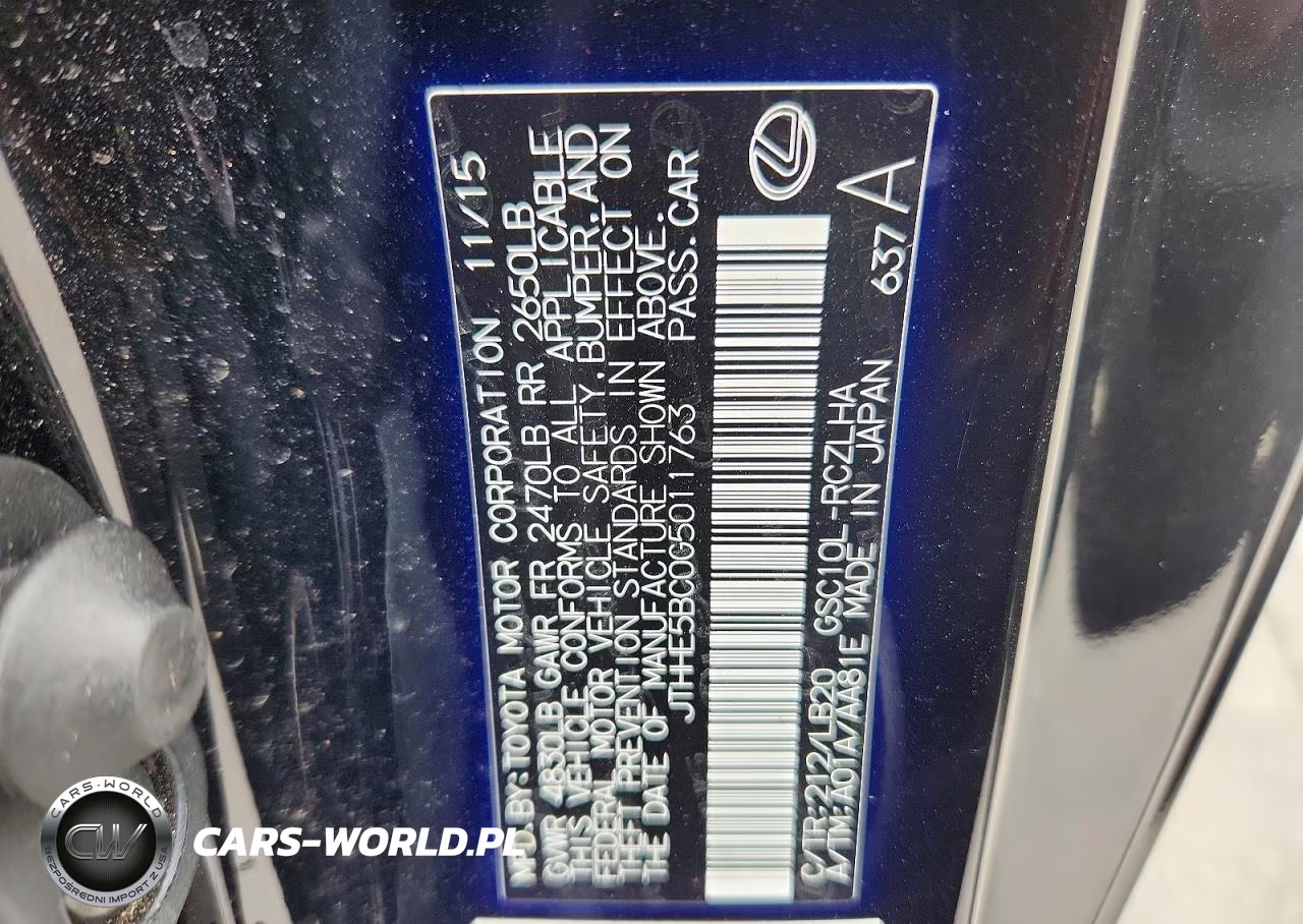 2016 Lexus Rc 350 VIN:JTHHE5BC0G5011763 - 12
