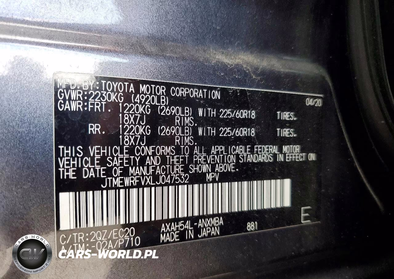 2020 Toyota Rav4 Xse VIN:JTMEWRFVXLJ047532 - 14