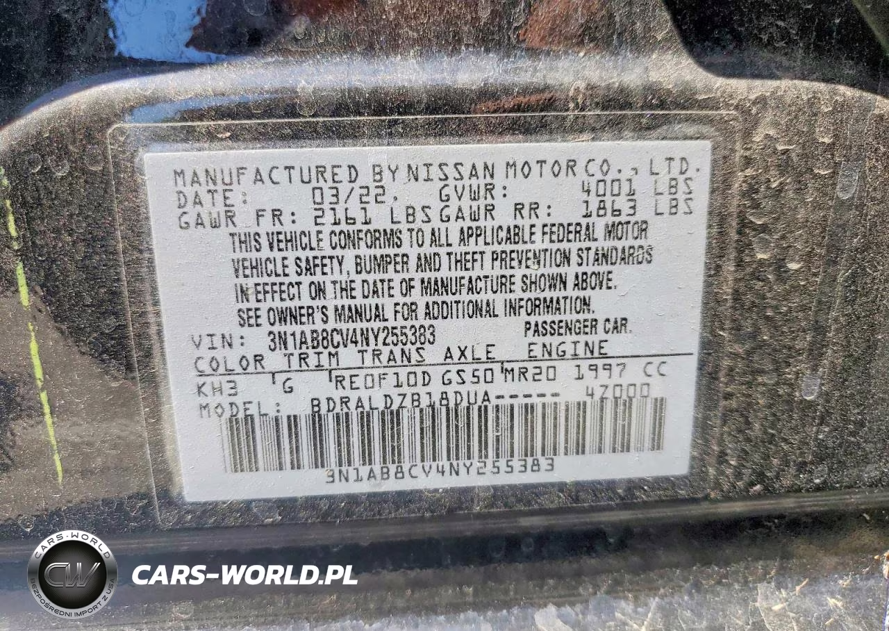 2022 Nissan Sentra Sv VIN:3N1AB8CV4NY255383 - 12