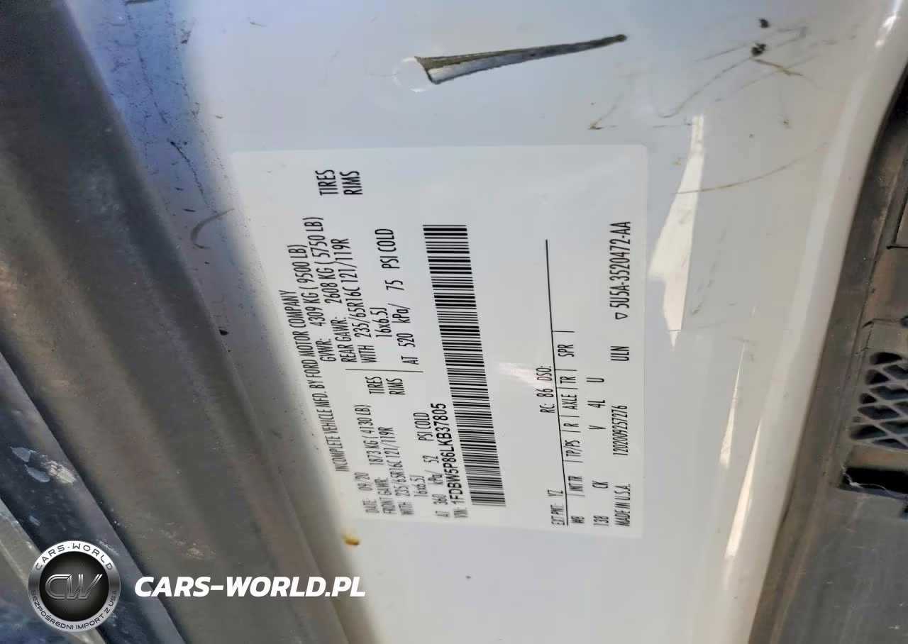 2020 Ford Transit T-250 VIN:1FDBW5P86LKB37805 - 12