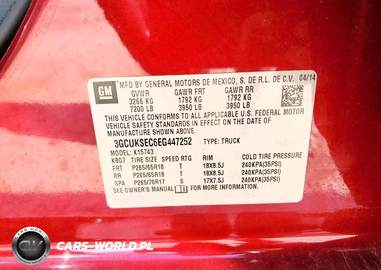 2014 Chevrolet Silverado K1500 Ltz VIN:3GCUKSEC6EG447252 - 13