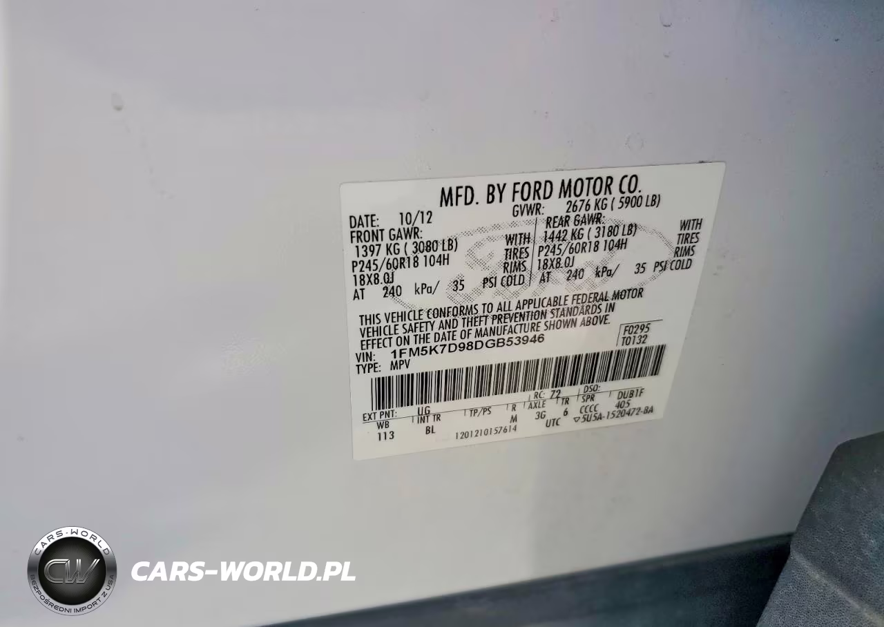 2013 Ford Explorer Xlt VIN:1FM5K7D98DGB53946 - 12