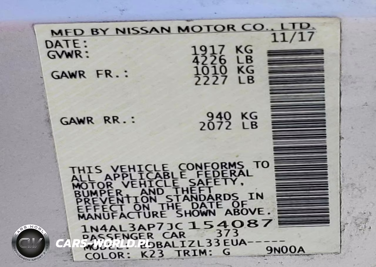 2018 Nissan Altima 2.5 Sv VIN:1N4AL3AP7JC154087 - 13