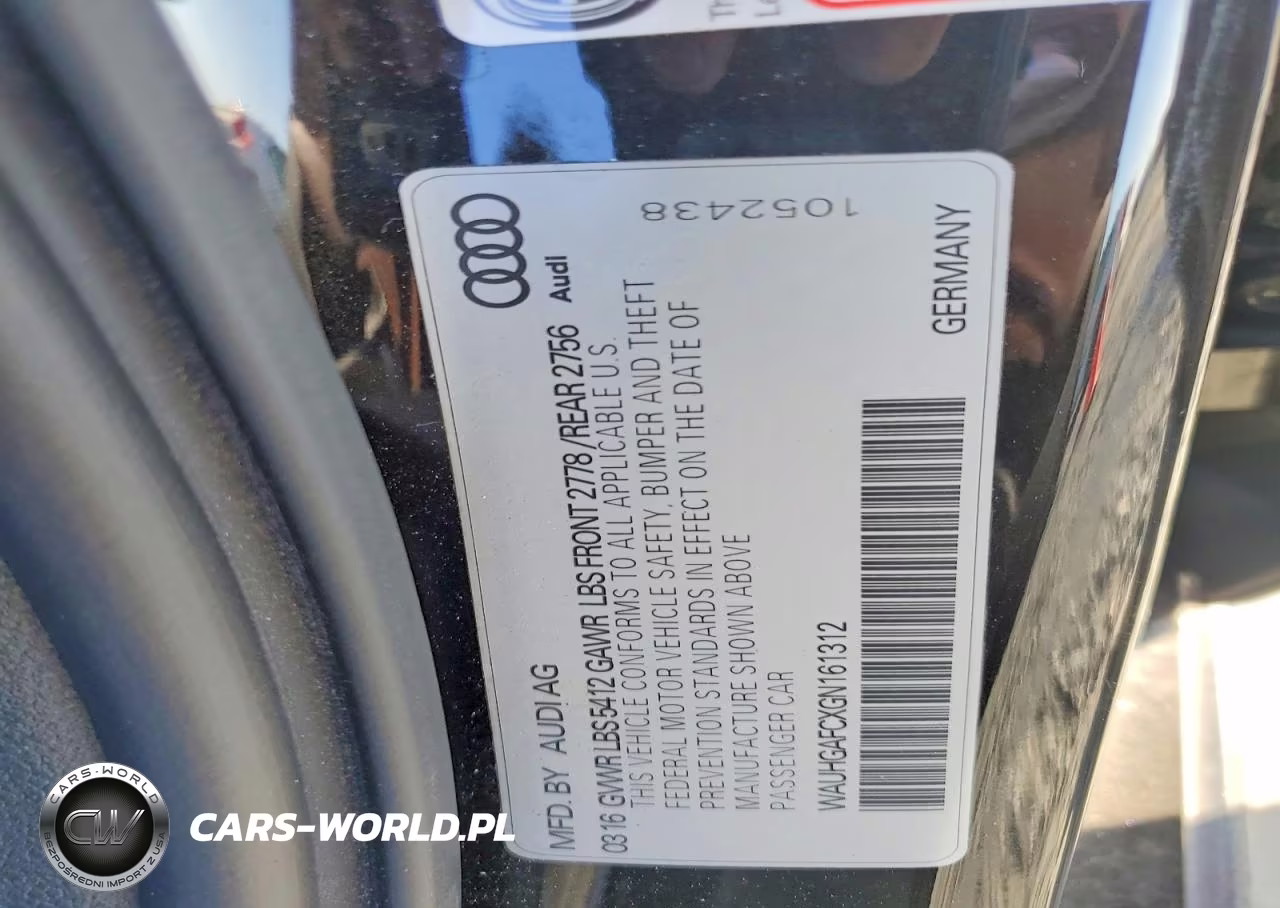2016 Audi A6 Prestige VIN:WAUHGAFCXGN161312 - 12